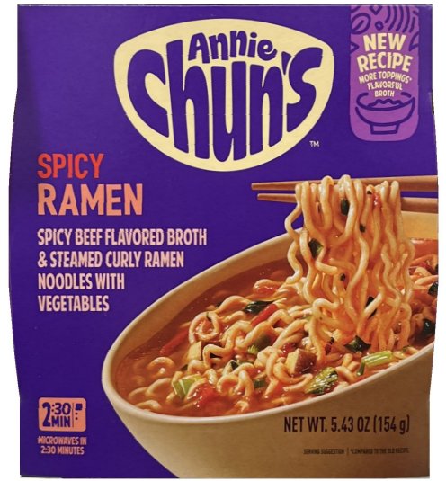 ANNIE CHUN'S SPICY RAMEN SOUP BOWL (image for) ANNIE CHUN'S SPICY RAMEN SOUP BOWL