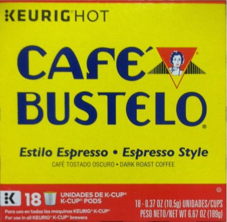 Cafe Bustelo Espresso Style Dark Roast Coffee K Cup Pods 074471115990 189g 6 67 Oz 8 49 Osm Food Beverage And More