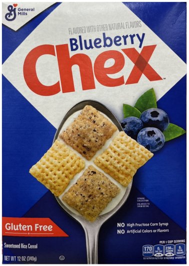 GENERAL MILLS CHEX BLUEBERRY (image for) GENERAL MILLS CHEX BLUEBERRY