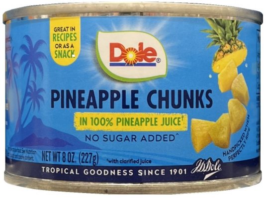 DOLE PINEAPPLE CHUNKS (image for) DOLE PINEAPPLE CHUNKS