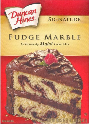 Duncan hines deliciously moist cake Mix, fudge marble (644209410705)