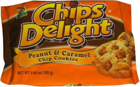 Chips delight cookies pnutcrmel 160g/24 (4800552888301)