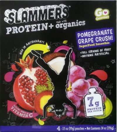 GO GOURMET SLAMMERS PROTEIN+POMEGRANATE GRAPE SMOOTHIE