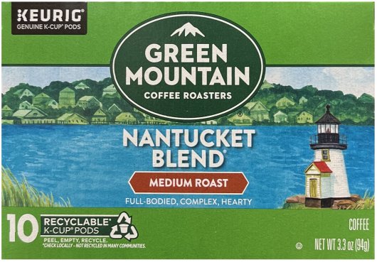 GREEN MOUNTAIN NANTUCKET BLEND MEDIUM ROAST COFFEE K-CUP PODS (image for) GREEN MOUNTAIN NANTUCKET BLEND MEDIUM ROAST COFFEE K-CUP PODS