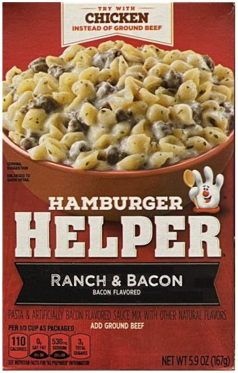 HAMBURGER HELPER RANCH & BACON (image for) HAMBURGER HELPER RANCH & BACON