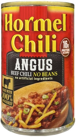 HORMEL CHILI ANGUS BEEF CHILI NO BEANS (image for) HORMEL CHILI ANGUS BEEF CHILI NO BEANS