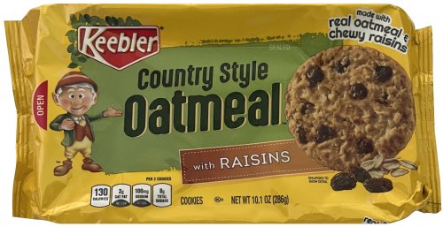 KEEBLER COUNTRY STYLE OATMEAL WITH RAISINS