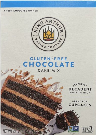 KING AUTHUR CHOCOLATE CAKE MIX GLUTEN FREE (image for) KING AUTHUR CHOCOLATE CAKE MIX GLUTEN FREE