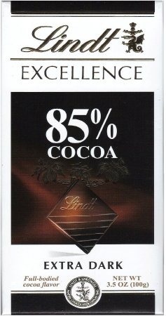 Lindt Excellence 85% cocoa Extra Dark chocolate (037466016450)