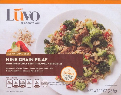 Luvo nine grain pilaf with sweet chile beef&steamed vegetables (840423100037)