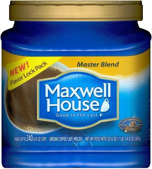 MAXWELL HOUSE MASTER BLEND COFFEE MILD ROAST (image for) MAXWELL HOUSE MASTER BLEND COFFEE MILD ROAST