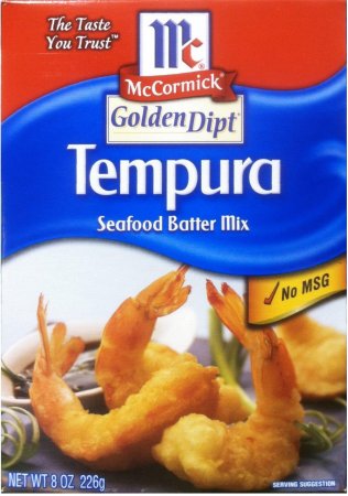 Mccormick Golden dipt tempura batter Mix Wheat flour, Rice flour, corn starch, and baking Powder (sodium acid pyrophosphate, so (041234701325)