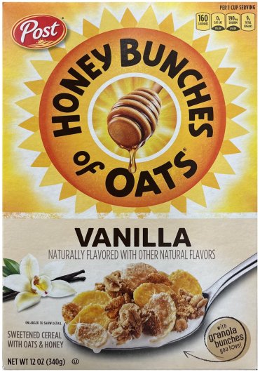 POST HONEY BUNCHES OF OATS VANILLA (image for) POST HONEY BUNCHES OF OATS VANILLA