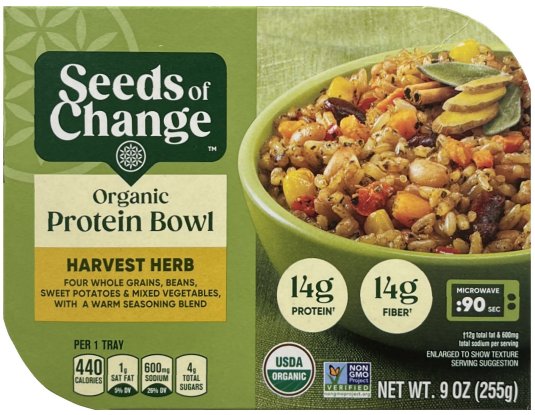 SEEDS OF CHANGE ORGANIC PROTEIN BOWL HARVEST HERB (image for) SEEDS OF CHANGE ORGANIC PROTEIN BOWL HARVEST HERB