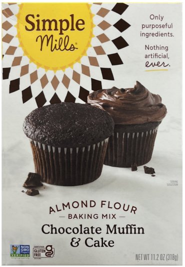 SIMPLE MILLS ALMOND FLOUR CHOCOLATE MUFFIN & CAKE MIX (image for) SIMPLE MILLS ALMOND FLOUR CHOCOLATE MUFFIN & CAKE MIX