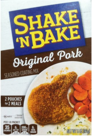 SHAKE 'N BAKE ORIGINAL PORK SEASONED COATING MIX