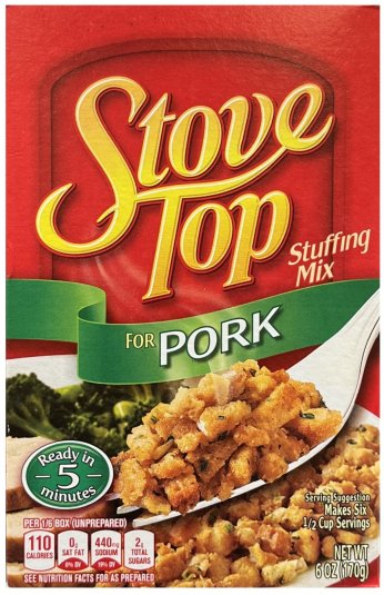 STOVE TOP STUFFING MIX FOR PORK (image for) STOVE TOP STUFFING MIX FOR PORK