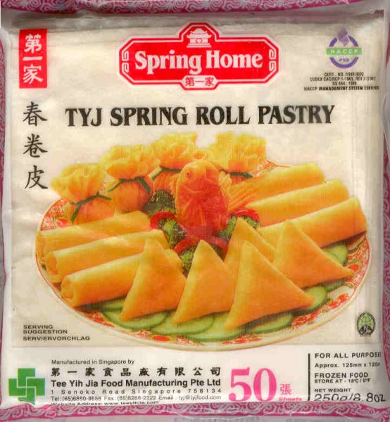 Spring Home, TYJ Spring Roll Pastry, 340 Grams(gm)