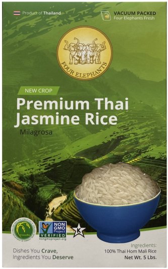 FOUR ELEPHANTS PREMIUM THAI JASMINE RICE (image for) FOUR ELEPHANTS PREMIUM THAI JASMINE RICE
