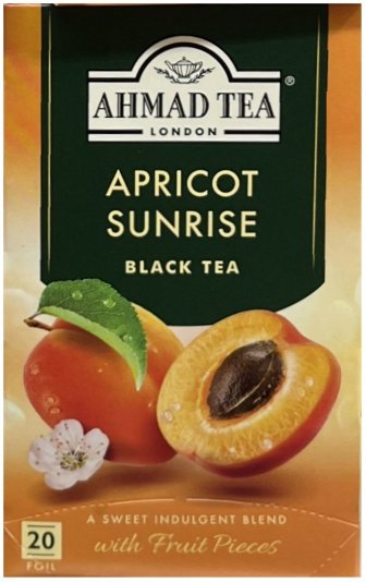 AHMAD TEA APRICOT SUNRISE BLACK TEA (image for) AHMAD TEA APRICOT SUNRISE BLACK TEA