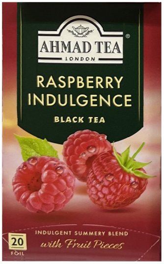 AHMAD TEA RASPBERRY INDULGENCE BLACK TEA (image for) AHMAD TEA RASPBERRY INDULGENCE BLACK TEA