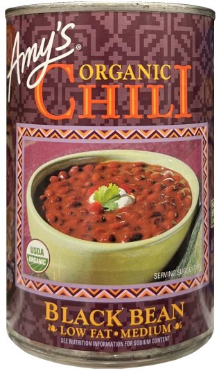 AMY'S ORGANIC CHILI BLACK BEAN (image for) AMY'S ORGANIC CHILI BLACK BEAN