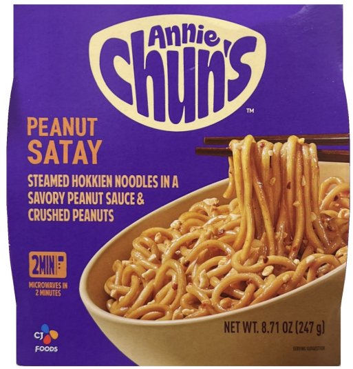 ANNIE CHUN'S PEANUT SATAY NOODLE BOWL (image for) ANNIE CHUN'S PEANUT SATAY NOODLE BOWL