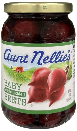 AUNT NELLIE'S BABY WHOLE PICKLED BEETS (image for) AUNT NELLIE'S BABY WHOLE PICKLED BEETS