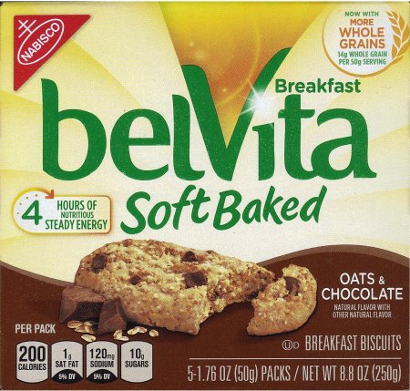 BELVITA SOFT BAKED OATS & CHOCOLATE BREAKFAST BISCUITS (image for) BELVITA SOFT BAKED OATS & CHOCOLATE BREAKFAST BISCUITS
