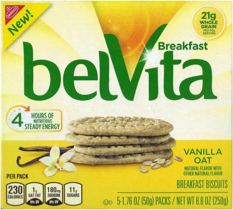 BELVITA VANILLA OAT BREAKFAST BISCUITS (image for) BELVITA VANILLA OAT BREAKFAST BISCUITS