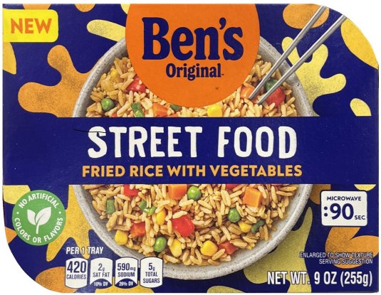 BEN'S ORIGINAL STREET FOOD FRIED RICE WITH VEGETABLES (image for) BEN'S ORIGINAL STREET FOOD FRIED RICE WITH VEGETABLES