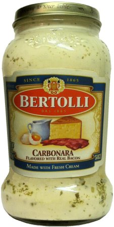 BERTOLLI CARBONARA SAUCE (image for) BERTOLLI CARBONARA SAUCE