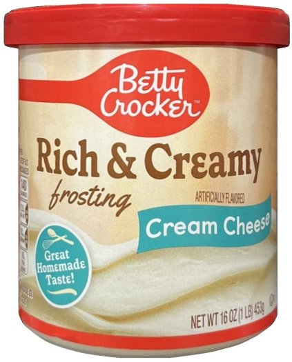 BETTY CROCKER RICH & CREAMY FROSTING CREAM CHEESE (image for) BETTY CROCKER RICH & CREAMY FROSTING CREAM CHEESE