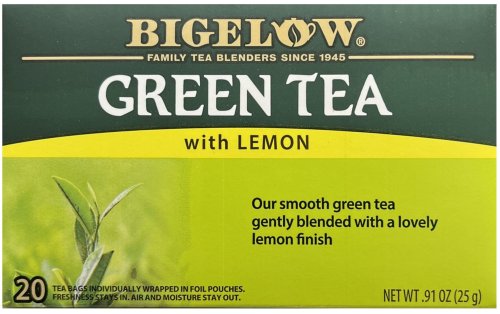 BIGELOW GREEN TEA WITH LEMON (image for) BIGELOW GREEN TEA WITH LEMON