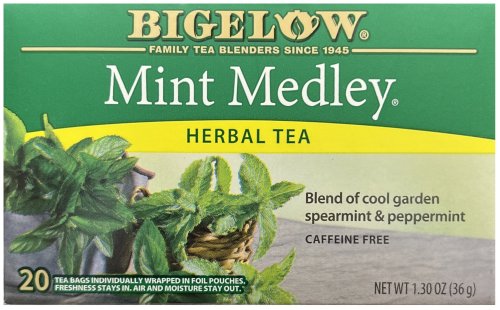 BIGELOW MINT MEDLEY HERBAL TEA (image for) BIGELOW MINT MEDLEY HERBAL TEA