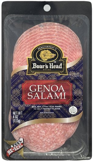 BOAR'S HEAD GENOA SALAMI (image for) BOAR'S HEAD GENOA SALAMI