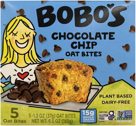 BOBO'S CHOCOLATE CHIP OAT BITES (image for) BOBO'S CHOCOLATE CHIP OAT BITES