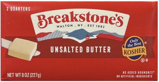 BREAKSTONE'S UNSALTED BUTTER (image for) BREAKSTONE'S UNSALTED BUTTER