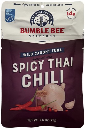 BUMBLE BEE WILD CAUGHT TUNA SPICY THAI CHILI SEASONED (image for) BUMBLE BEE WILD CAUGHT TUNA SPICY THAI CHILI SEASONED