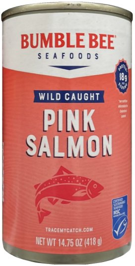 BUMBLE BEE WILD CAUGHT PINK SALMON (image for) BUMBLE BEE WILD CAUGHT PINK SALMON