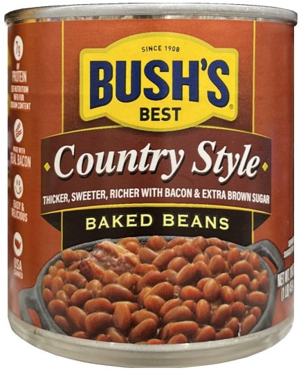 BUSH'S COUNTRY STYLE BAKED BEANS (image for) BUSH'S COUNTRY STYLE BAKED BEANS