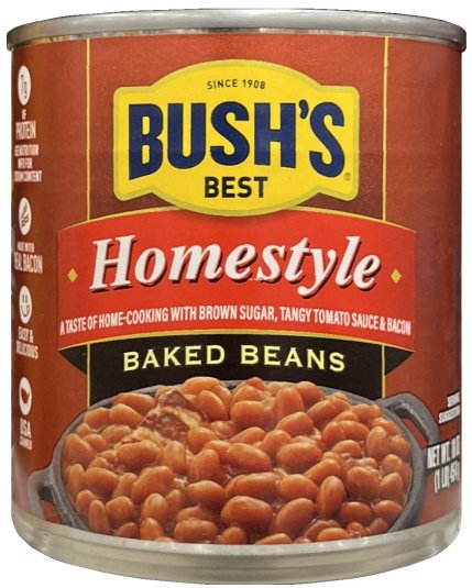 BUSH'S HOMESTYLE BAKED BEANS (image for) BUSH'S HOMESTYLE BAKED BEANS