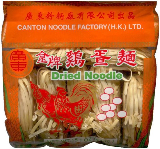 CANTON NOODLE FACTORY DRIED NOODLE WIDE FLAT (image for) CANTON NOODLE FACTORY DRIED NOODLE WIDE FLAT