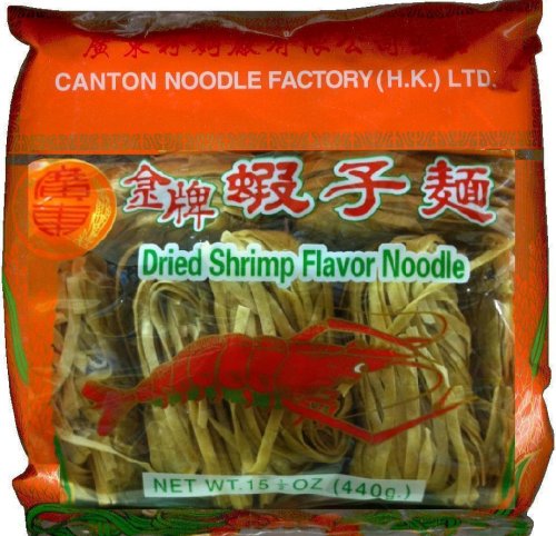 CANTON NOODLE FACTORY DRIED SHRIMP FLAVOR NOODLE WIDE FLAT (image for) CANTON NOODLE FACTORY DRIED SHRIMP FLAVOR NOODLE WIDE FLAT