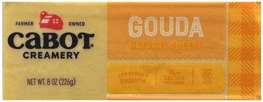CABOT GOUDA NATURAL CHEESE (image for) CABOT GOUDA NATURAL CHEESE