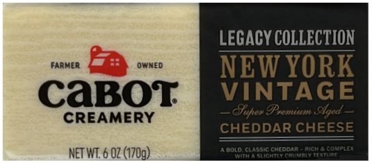 CABOT LEGACY COLLECTION NEW YORK VINTAGE CHEDDAR CHEESE (image for) CABOT LEGACY COLLECTION NEW YORK VINTAGE CHEDDAR CHEESE