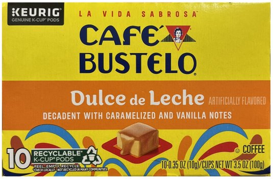 CAFE' BUSTELO DULCE DE LECHE COFFEE K-CUP PODS (image for) CAFE' BUSTELO DULCE DE LECHE COFFEE K-CUP PODS