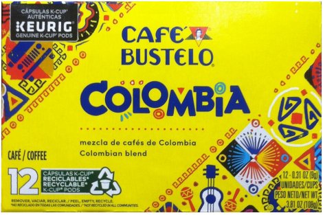 CAFE' BUSTELO 100% COLOMBIAN MEDIUM ROAST COFFEE K-CUP (image for) CAFE' BUSTELO 100% COLOMBIAN MEDIUM ROAST COFFEE K-CUP