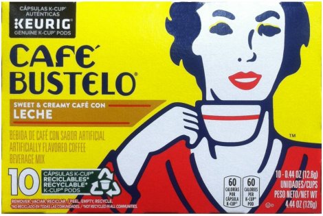 CAFE' BUSTELO SWEET & CREAMY CAFE CON LECHE K-CUP PODS