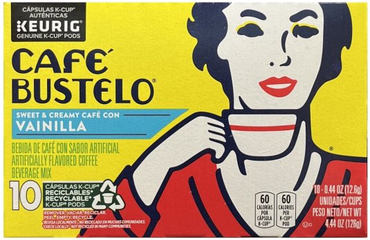 CAFE' BUSTELO SWEET & CREAMY CAFE CON VAINILLA K-CUP PODS (image for) CAFE' BUSTELO SWEET & CREAMY CAFE CON VAINILLA K-CUP PODS
